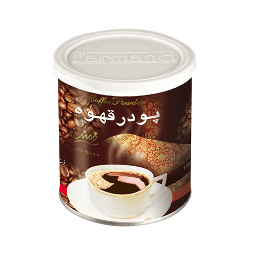 پودر قهوه 100 گرم قوطی فلزی فرمند